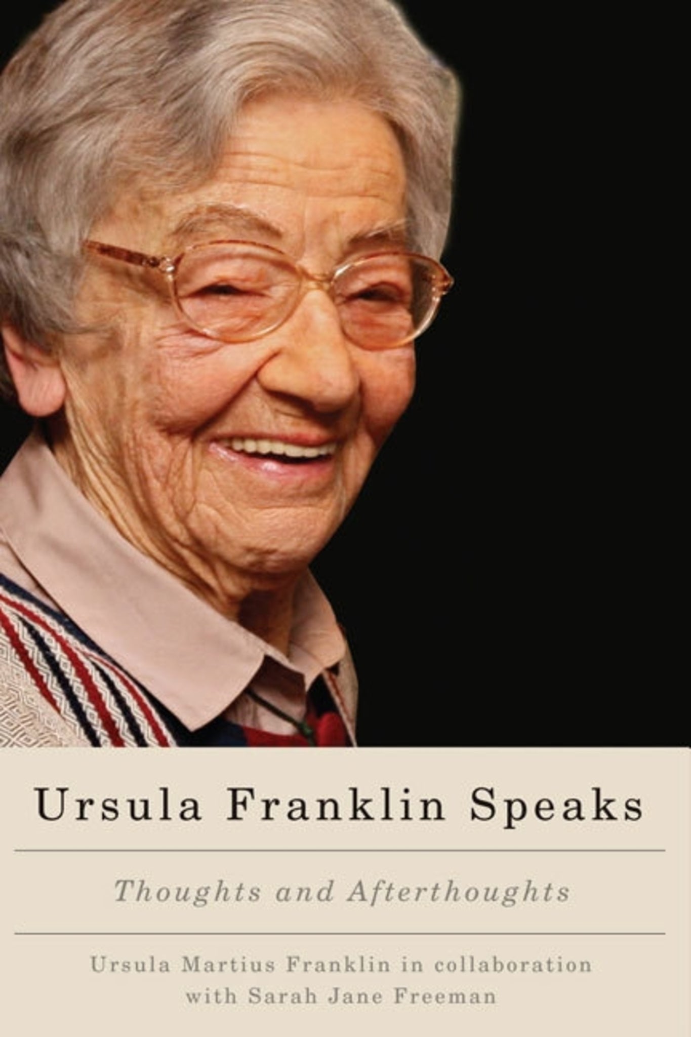 Cover image for Ursula Franklin Speaks ISBN 9780773592018